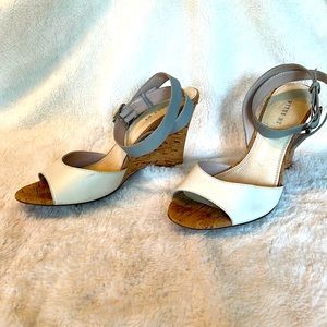 Wythe NY Wedges with Cute Ankle Strap - Size 8.5